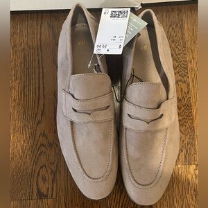 H&M Men's Beige Suede Loafers